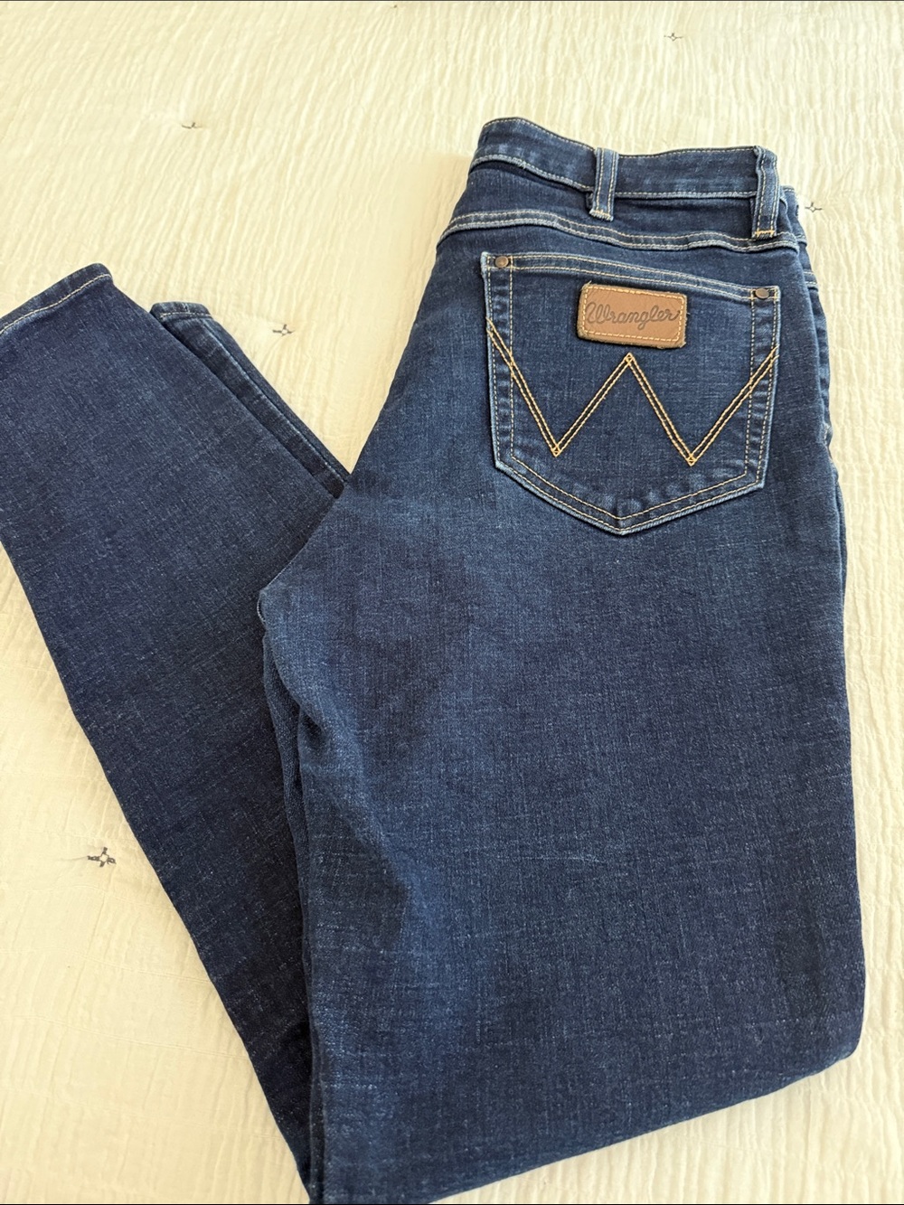 Wrangler Women's Dark Blue high rise skinny Jeans 30x28